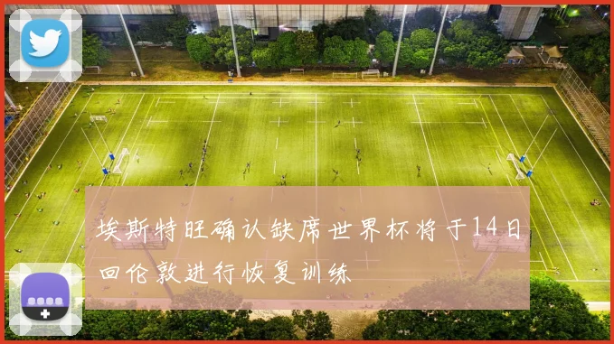 埃斯特旺确认缺席世界杯将于14日回伦敦进行恢复训练